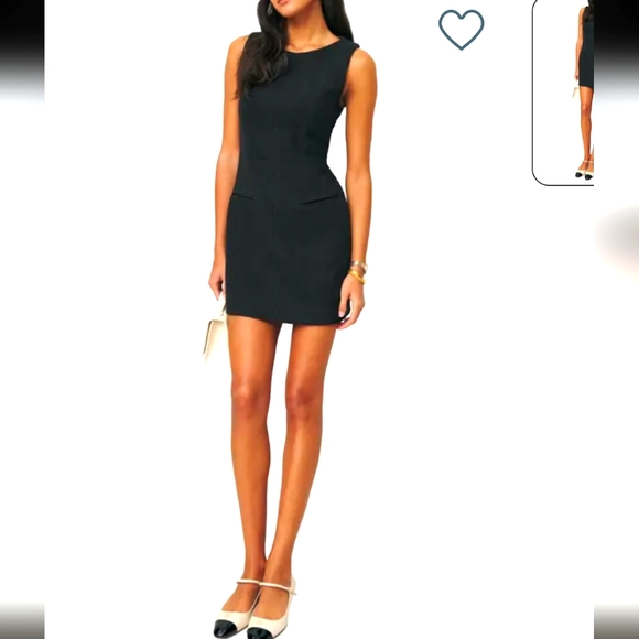 Reformation Dresses & Skirts - Reformation Citron Wool Blend Tweed Minidress Black Size 8